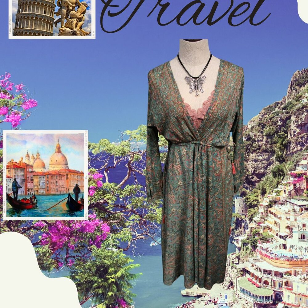 Bohemian Paisley Long Dress